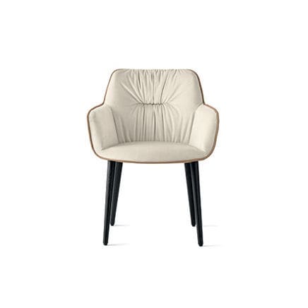 Moderner Stuhl - cocoon - calligaris - für den Innenraum / Stoff / Leder
