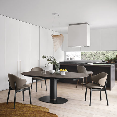 Moderner Tisch - elson - calligaris - Glas / Keramik / Marmor