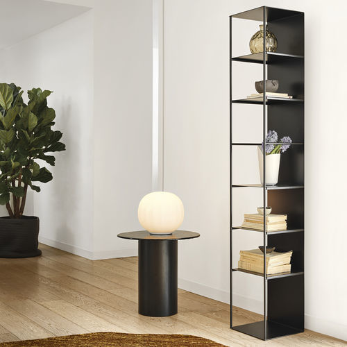 Wandmontiertes Bücherregal - line - calligaris - modern / aus lackiertem Metall / schwarz