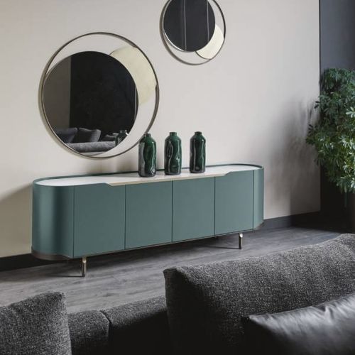 Modernes Sideboard - OASI - CANTORI - Holz / Stein / Marmor