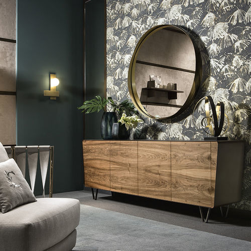 Modernes Sideboard - ICARO - CANTORI - Holz / Gusseisen / Made in Italy