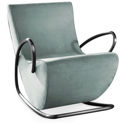 Moderner Sessel - CAMILLA - CANTORI - Stoff / Leder / Eisen