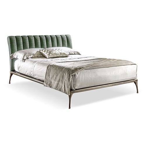 Doppelbett - ISEO - CANTORI - modern / gepolstertes Kopfteil / Stoff
