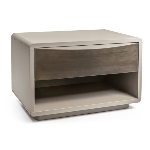 Moderner Nachttisch - Concetto - CANTORI - Holz / Metall / rechteckig