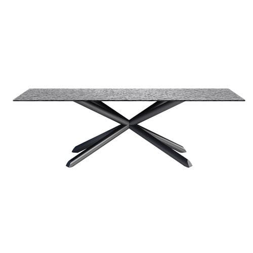 Moderner Tisch - THOMAS - CANTORI - Metall / rechteckig / grau