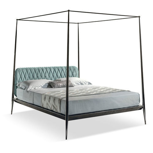 Himmelbett - URBINO - CANTORI - Doppelbett / modern / gepolstertes Kopfteil