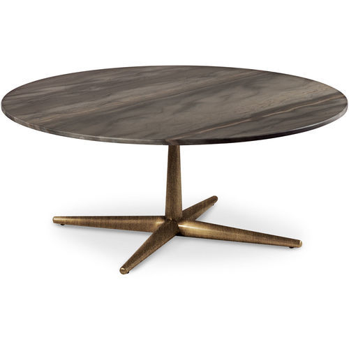 Moderner Couchtisch - CITY - CANTORI - Messing / Granit / rund