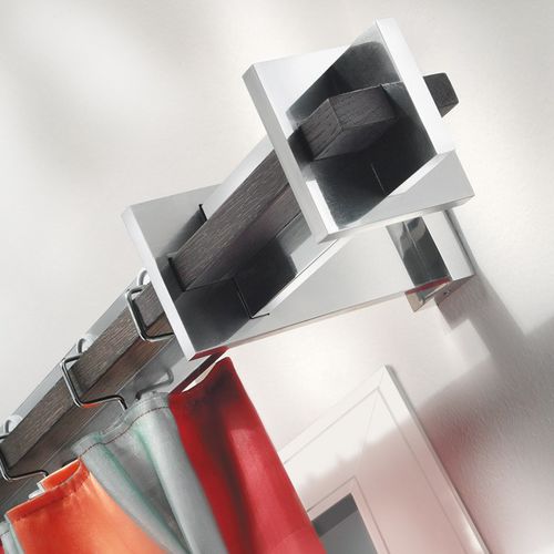 Aluminium-Gardinenstange - ARETHA - CASA VALENTINA - Holz / zur Wandbefestigung / für Fenster