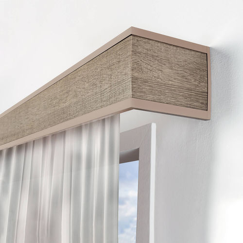 Aluminium-Gardinenstange - ERINEA WOOD  - CASA VALENTINA - für Deckenmontage / zur Wandbefestigung / für Fenster