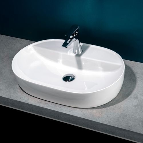 Aufsatzwaschbecken - KEY 80 - Ceramica Althea - Keramik / rechteckig / 1-Loch