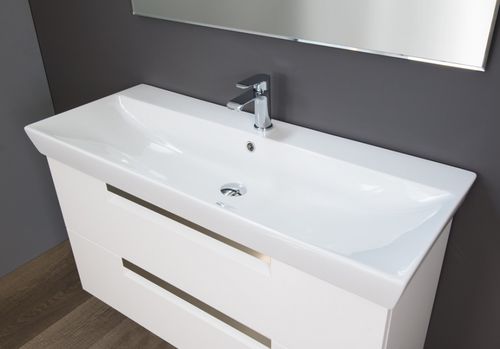 Eingebautes Waschbecken - JET - Ceramica Althea - Keramik / rechteckig / 1-Loch