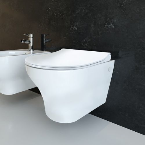 Wandhängendes WC - SOLI  - Ceramica Althea - Keramik / für Privatgebrauch / oval