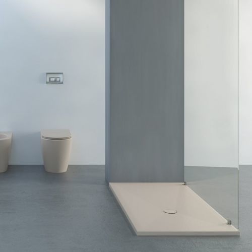 Rechteckige Duschtasse - JO' - Ceramica Althea - erhöht / Keramik / maßgefertigt