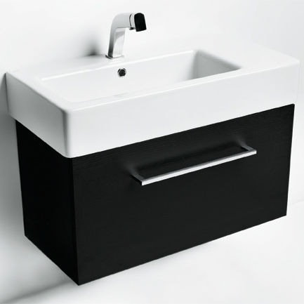 Einbauwaschbecken - SMART 60 - Ceramica Althea - Keramik / mit integrierter Waschtischplatte / rechteckig