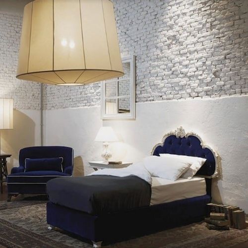 Einpersonenbett - ART.2114/P - CHELINI - Stil / Polster / Kopfteil