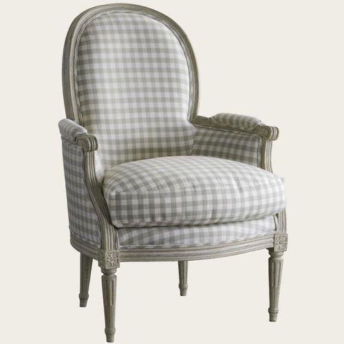 Sessel / Gustavianischer Stil - GUS 027  - CHELSEA TEXTILES - Stoff / Massivholz / gestrichenes Holz