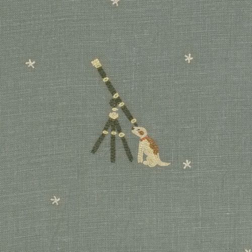 Möbelstoff - MOONDOG - CHELSEA TEXTILES - Motiv / Leinen / bestickt
