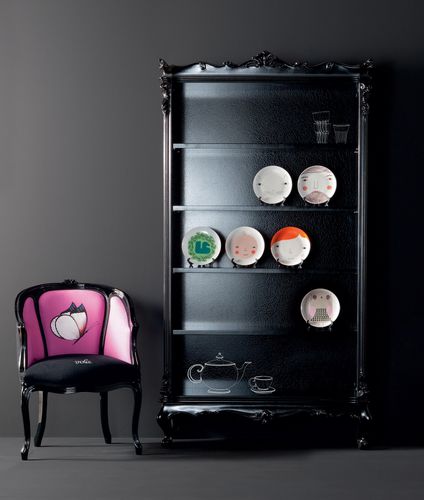 Neobarock-Bücherregal - SUSANNA CR/3730 - CREAZIONI - Holz / schwarz