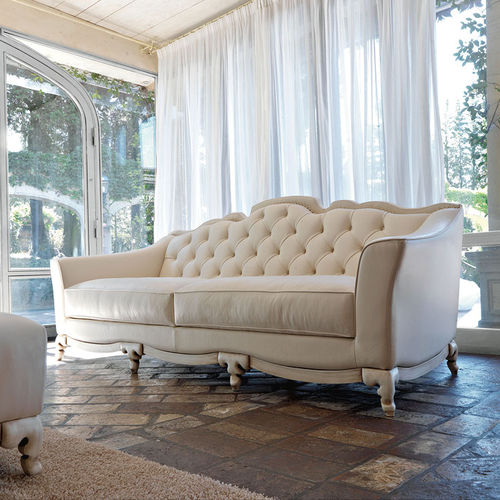 Stil-Sofa - NAPOLEON  - DANTI di Danti Stefano e C. - Stoff / Leder / beige