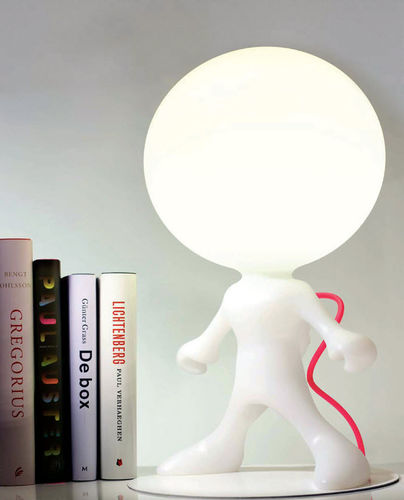 Tischlampe - SPACEWALKER JUNIOR - DARK AT NIGHT NV - Polyethylen / Metall / originelles Design