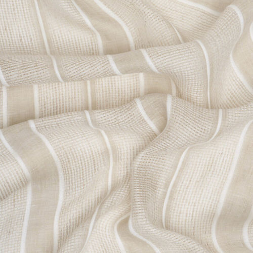 Karomuster-Gardine - CARUBIO  - DECORTEX - Leinen / Polyester / waschbar
