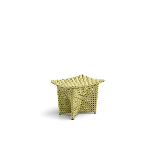 Moderner Beistelltisch - DAYDREAM - DEDON GmbH - Synthetikfaser / Gestell aus Aluminium / rechteckig