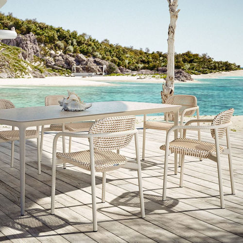 Moderner Esszimmerstuhl - ROII - DEDON GmbH - für Poolrand / für Strand / für Straße