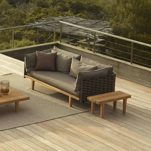Modernes Sofa - SEALINE - DEDON GmbH - für Außenbereich / Stoff / mit Armlehnen