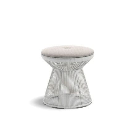 Moderner Fußschemel - CIRQL NU - DEDON GmbH - Stoff / Aluminium / Synthetikfaser