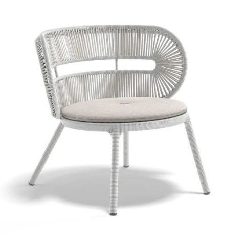 Moderner Sessel - CIRQL NU - DEDON GmbH - Stoff / Synthetikfaser / Aluminium