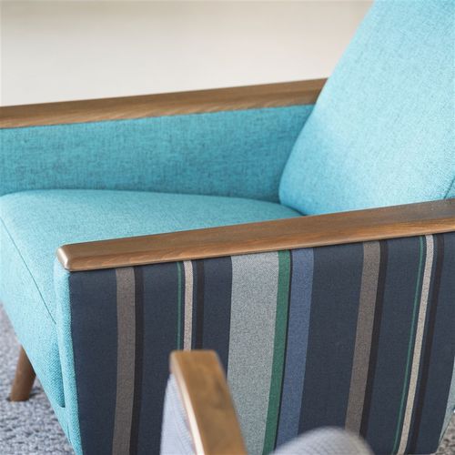 Möbelstoff - TWEED FR - DESIGNERS GUILD - für Vorhänge / Streifenmuster / Karomuster