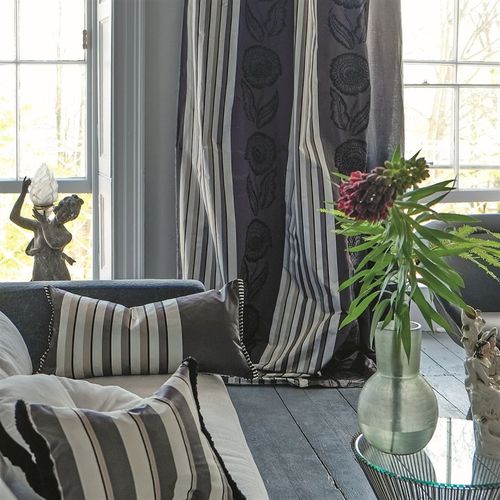 Möbelstoff - ASTRAKHAN - DESIGNERS GUILD - für Vorhänge / Streifenmuster / Blumenmotive