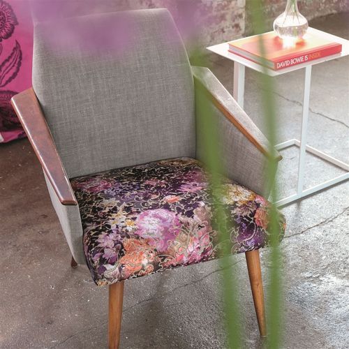 Möbelstoff - ZAMBELLI - DESIGNERS GUILD - für Vorhänge / Tierhautmotiv / Blumenmotive