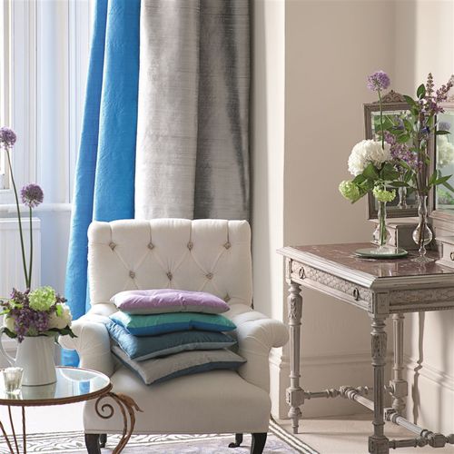 Möbelstoff - CHINON II - DESIGNERS GUILD - für Vorhänge / einfarbig / Seide