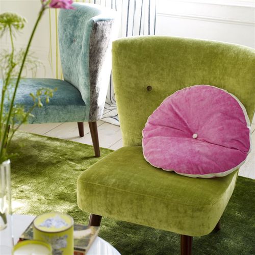 Möbelstoff - GLENVILLE - DESIGNERS GUILD - für Vorhänge / einfarbig / Seide