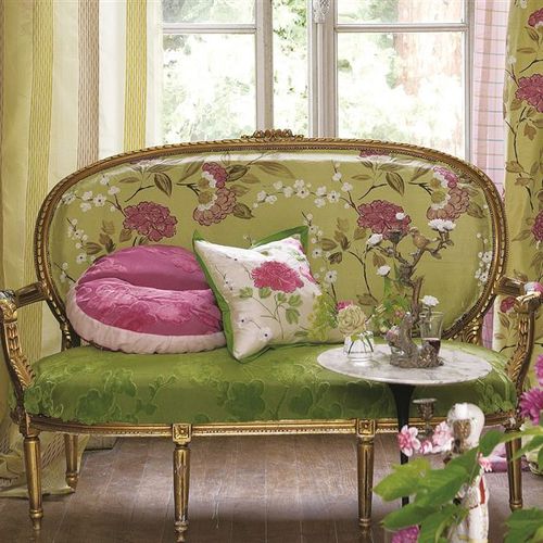 Möbelstoff - MARINSKY  - DESIGNERS GUILD - für Vorhänge / Blumenmotive / Baumwolle