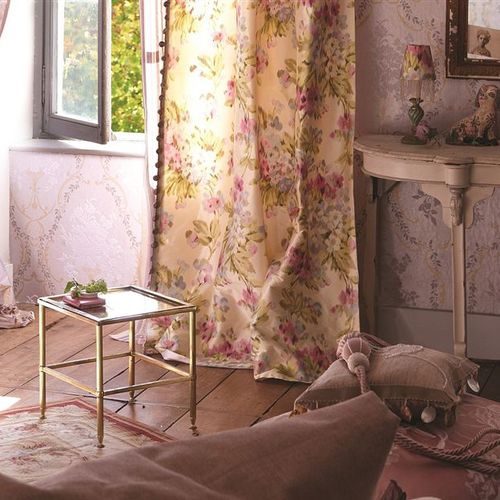 Vorhangstoff - WHITEWELL - DESIGNERS GUILD - Blumenmotive / bedruckt