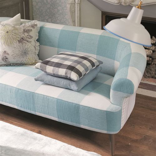 Möbelstoff - BRERA QUADRETTO - DESIGNERS GUILD - für Vorhänge / Karomuster / Leinen
