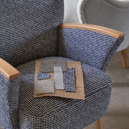 Möbelstoff - LISBON - DESIGNERS GUILD - Karomuster / recycelt