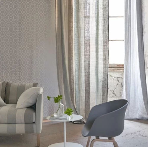 Möbelstoff - BRERA RIGATO III - DESIGNERS GUILD - für Vorhänge / Streifenmuster / Leinen
