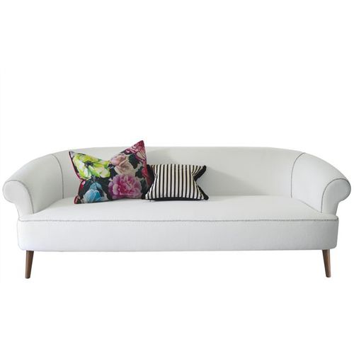 Chesterfield-Sofa - STITCH  - DESIGNERS GUILD - Stoff / Polster / weiß