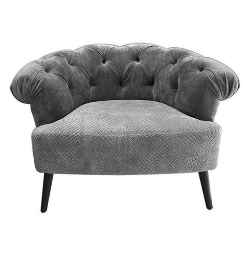 Chesterfield-Sessel - BUTTON - DESIGNERS GUILD - Samt / Polster