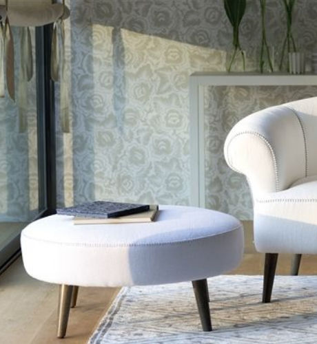 Moderne Ottomane - STITCH - DESIGNERS GUILD - Chesterfield / Stoff / Polster