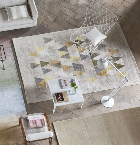 Moderner Teppich - DORSODURO FRESCO - DESIGNERS GUILD - mit geometrischen Motiven / Viskose / rechteckig