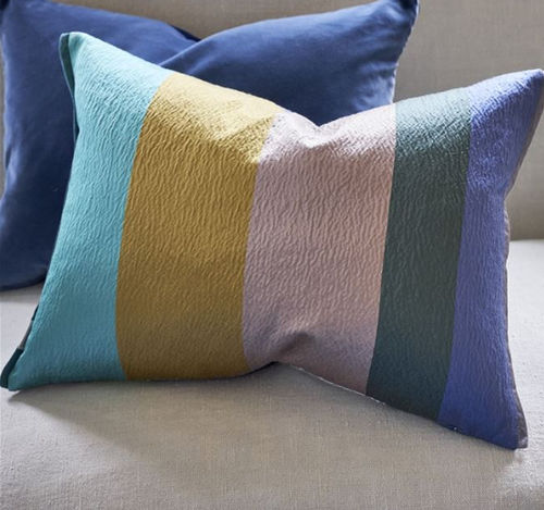 Rechteckiges Kissen - SAARIKA - DESIGNERS GUILD - Streifenmuster / Baumwolle / mehrfarbig