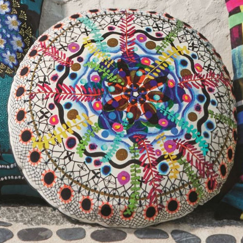 Rundes Kissen - ROSETTA - DESIGNERS GUILD - Motiv / mehrfarbig