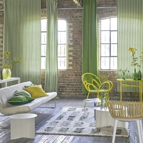 Vorhangstoff - STUDIO   - DESIGNERS GUILD - Rollo / Streifenmuster / Baumwolle