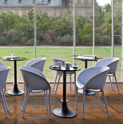 Moderner Tisch - LORD YI - DRIADE - Marmor / Gestell aus anodisiertem Aluminium / Gestell aus gestrichenem Aluminium