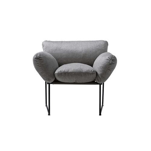 Moderner Sessel - ELISA - DRIADE - Polyurethanschaum / Baumwolle / aus lackiertem Stahl