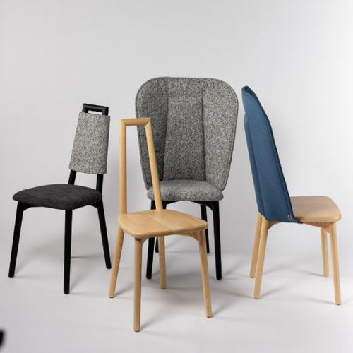 Moderner Stuhl - FAB - DRIADE - für den Innenraum / Massivholz / Stoff